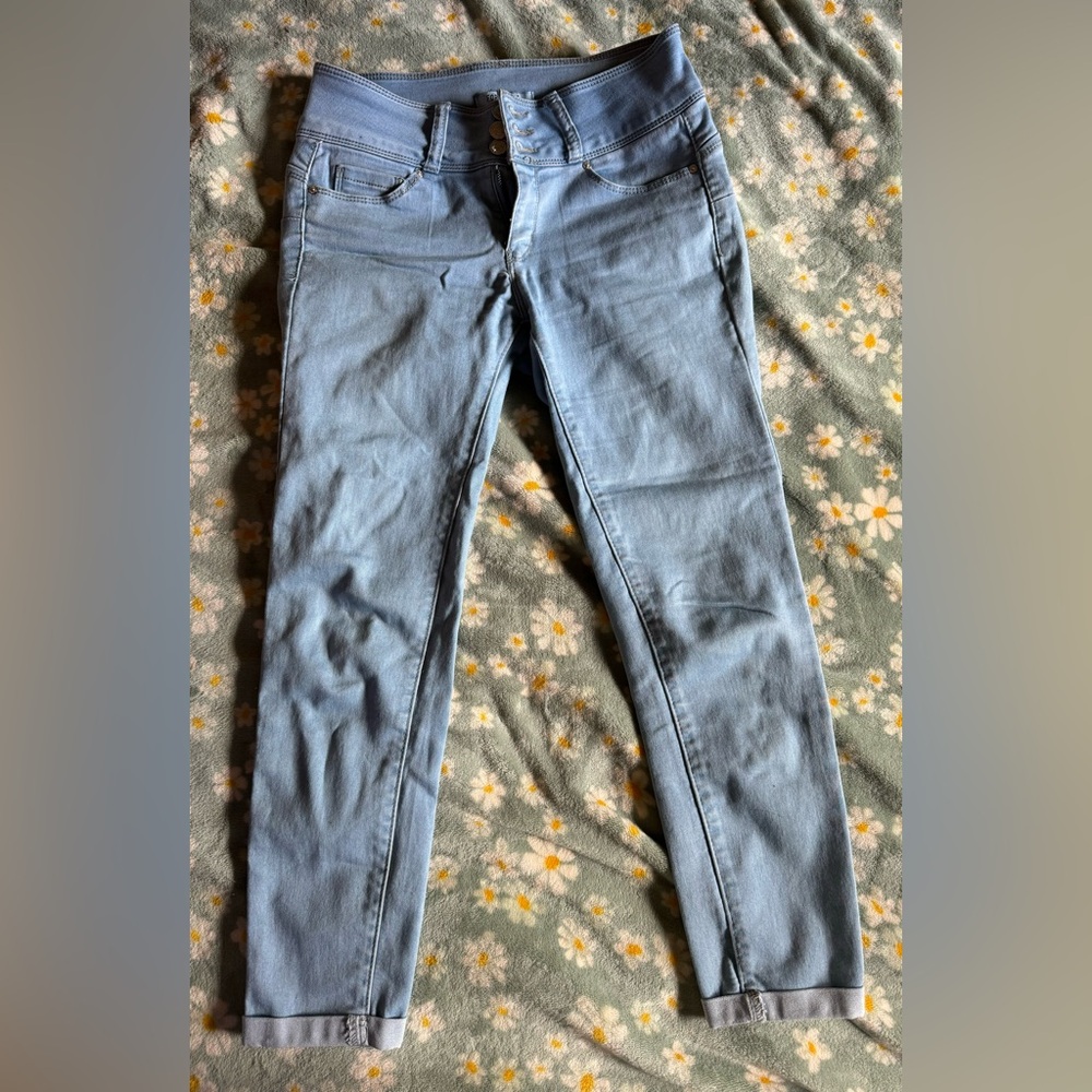 Forever 21 Push Up Light Blue Skinny Jeans Size 27